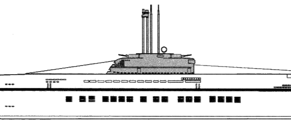 Подводная лодка DKM U-3010 [U-Boot Typ XXI] - чертежи, габариты, рисунки